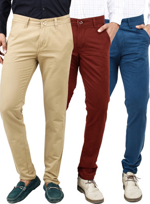 

Uber Urban Slim Fit Men's Multicolor Trousers