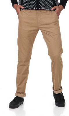 

Shapes Slim Fit Men's Beige Trousers, Khaki