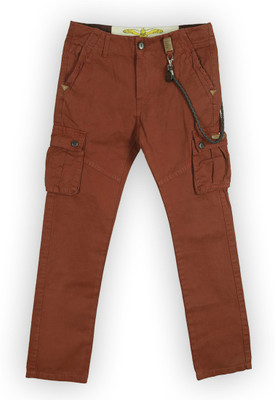 

Lilliput Regular Fit Boys Brown Trousers, Rust dark