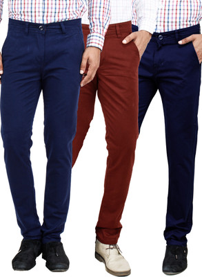 

Uber Urban Slim Fit Men's Multicolor Trousers
