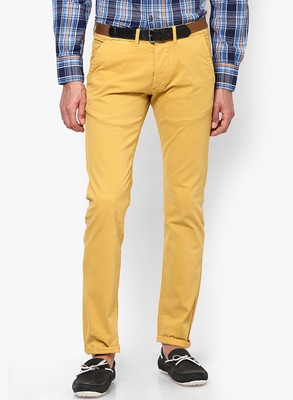 

Jack & Jones Slim Fit Men's Gold Trousers, Bright gold
