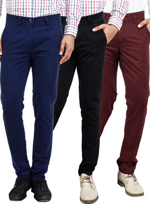 Uber Urban Slim Fit Men's Multicolor Trousers