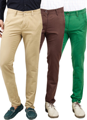 Uber Urban Slim Fit Men's Multicolor Trousers