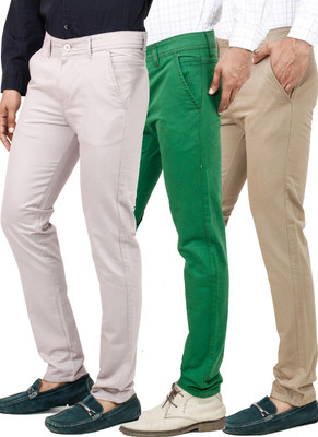 Uber Urban Slim Fit Men's Multicolor Trousers