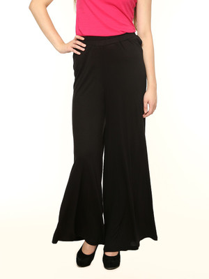 

Gritstones Regular Fit Women's Black Trousers, Blackmain