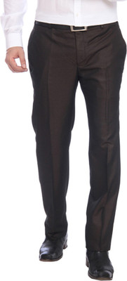 

Park Avenue Slim Fit Men's Brown Trousers