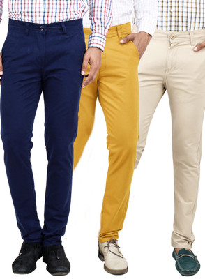 

Uber Urban Slim Fit Men's Multicolor Trousers