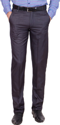 

Tiger Grid Slim Fit Men's Blue Trousers