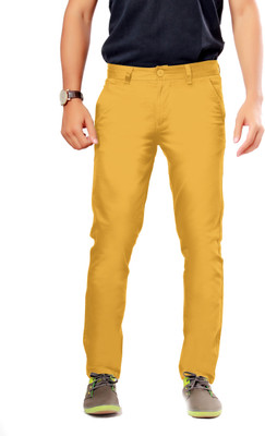 

Uber Urban Rocky Slim Fit Men's Yellow Trousers, Mustard