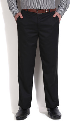 

John Players Regular Fit Men's Black Trousers, 1a5