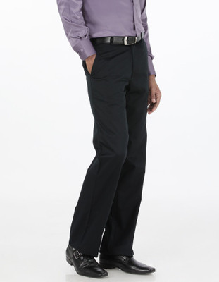 BASICS Regular Fit Men Dark Blue Trousers