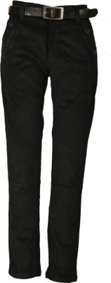 AWACK Regular Fit Boys Black Trousers