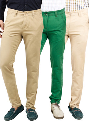

Uber Urban Slim Fit Men's Multicolor Trousers