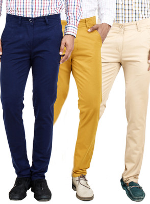 

Uber Urban Slim Fit Men's Multicolor Trousers