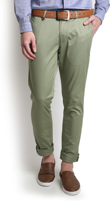 

Blackberrys Slim Fit Men's Green Trousers, Frost green