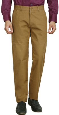 

Studio Nexx Regular Fit Men's Yellow Trousers, Mustard