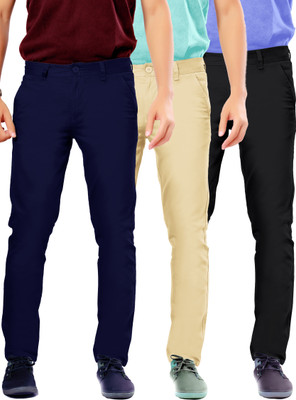 

Uber Urban Rocky Slim Fit Men's Blue, Beige, Black Trousers, Beige;black;blue