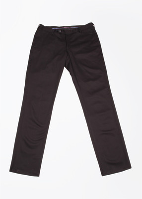 

John Players Slim Fit Men's Black Trousers, 1a1