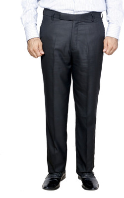 Tullis Regular Fit Men Grey Trousers