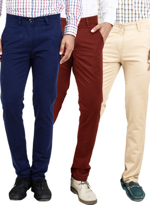 

Uber Urban Slim Fit Men's Multicolor Trousers