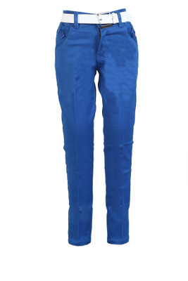 

Awack Slim Fit Boys Blue Trousers, Radiumblue