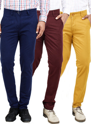

Uber Urban Slim Fit Men's Multicolor Trousers