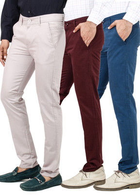 

Uber Urban Slim Fit Men's Multicolor Trousers