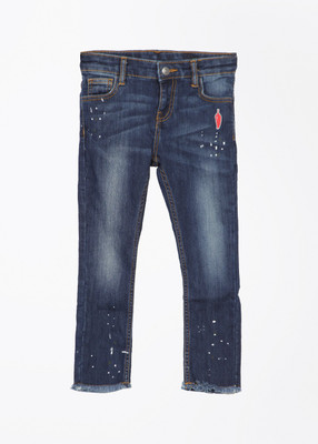 

United Colors of Benetton. Regular Fit Girls Denim Dark Blue Trousers, 902