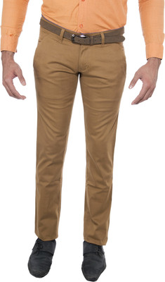 

Le-Meiux Slim Fit Men's Gold Trousers