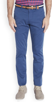 

Parx Slim Fit Men's Dark Blue Trousers