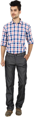 

Carbon Slim Fit Men's Blue Trousers