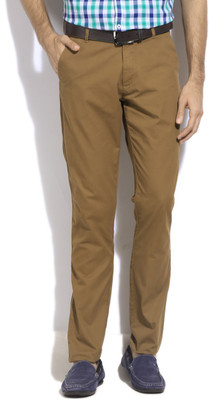 

Arrow Sport Regular Fit Men's Brown Trousers, Me. brown