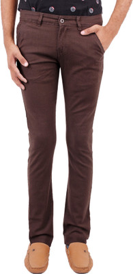 

Fever Slim Fit Men's Brown Trousers