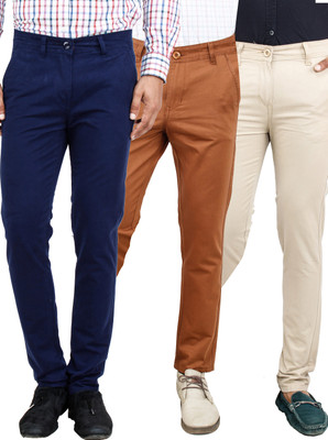 

Uber Urban Slim Fit Men's Multicolor Trousers