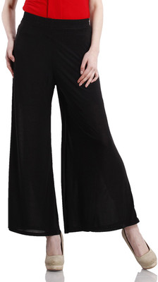 Peptrends Regular Fit Women's Black Trousers