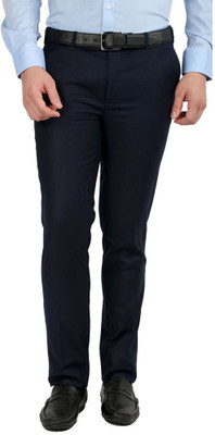 INSPIRE Slim Fit Men Blue Trousers INSPIRE Slim Fit Men Blue Trousers