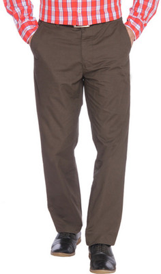 

Parx Slim Fit Men's Dark Green Trousers