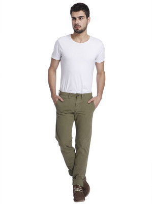 

Jack & Jones Slim Fit Men's Green Trousers, Burnt olive