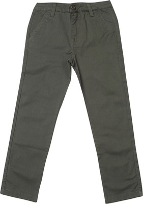 

Allen Solly Junior Boys Dark Green Trousers, Olive