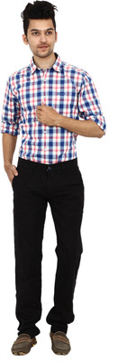 Carbon Slim Fit Men's Blue Trousers