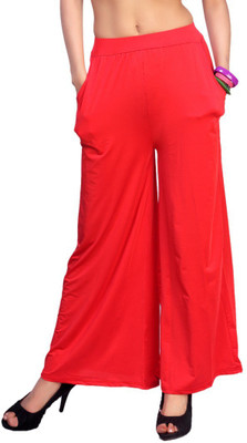 

Comix Regular Fit Women Red Trousers, Dark;red