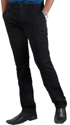 Thinc Lycra Twill Slim Fit Men Maroon Trousers