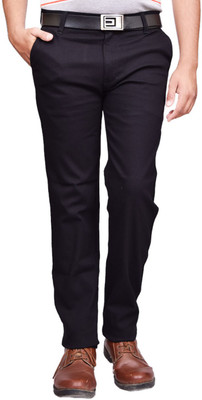 

British Terminal Regular Fit Men Black Trousers