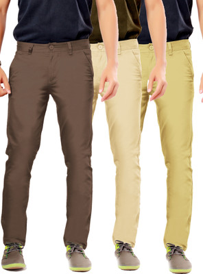 Uber Urban Rocky Slim Fit Men's Brown, Beige, Beige Trousers, Beige;brown