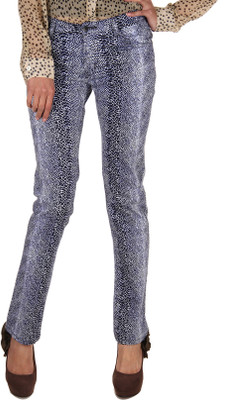 

Fashion Cult Slim Fit Women's Black, White Trousers