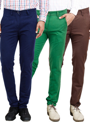 

Uber Urban Slim Fit Men's Multicolor Trousers