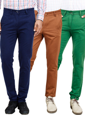 

Uber Urban Slim Fit Men's Multicolor Trousers