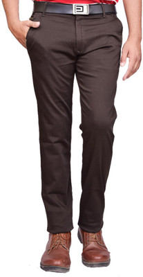 

British Terminal Slim Fit Men's Brown Trousers, Olive brown