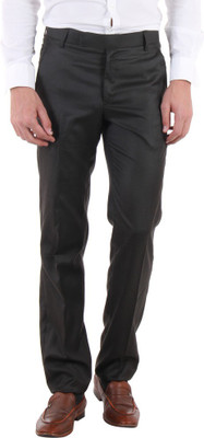 

Routeen Slim Fit Men's Brown Trousers