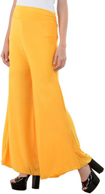 

Unitedway Regular Fit Women's Yellow Trousers